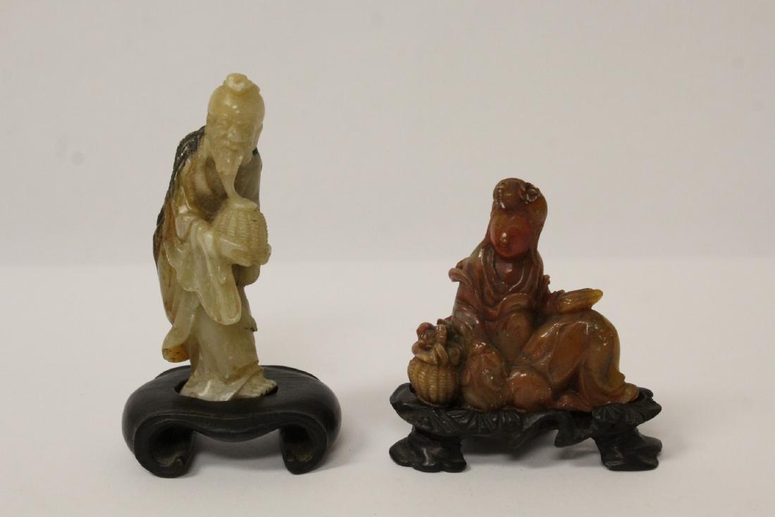 2 Chinese antique shoushan stone carvings (1 of 11)
