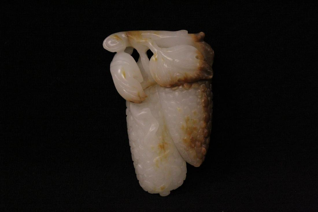 Chinese white jade carving depicting fruit (1 of 11)