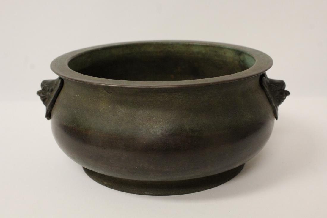 Chinese bronze open censer (1 of 11)