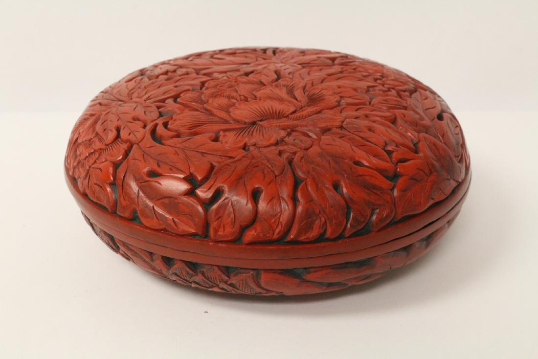 Chinese cinnabar round box (1 of 10)
