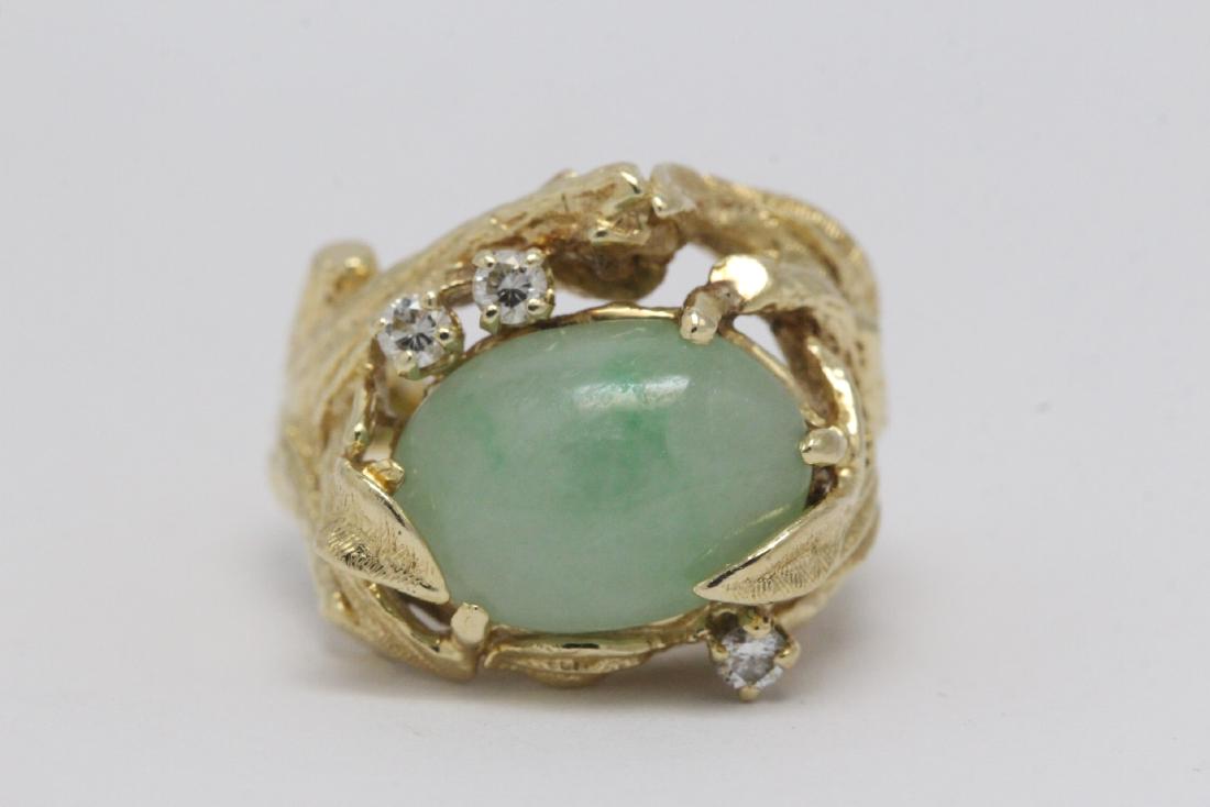 14K Y/G jadeite diamond ring (1 of 10)