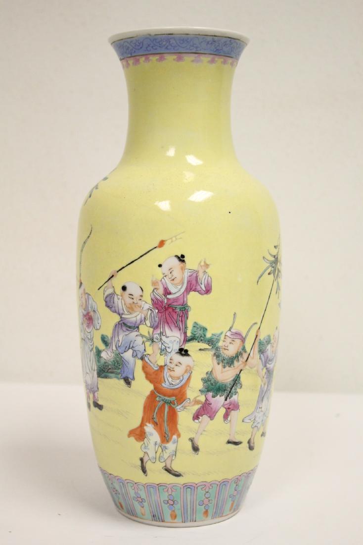Chinese vintage famille rose porcelain vase (1 of 10)