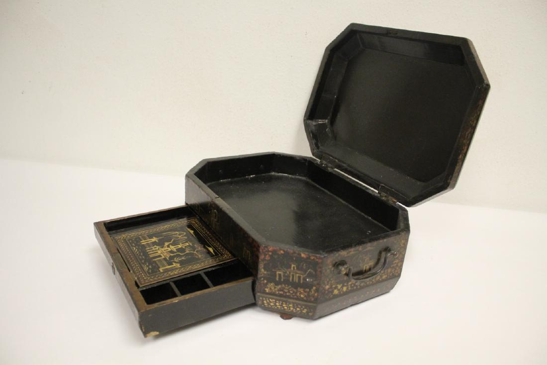 Chinese 18th/19th century lacquer box (1 of 10)