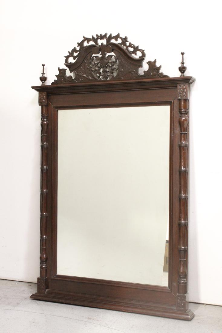 Very fancy Victorian wall mirror (1 of 6)