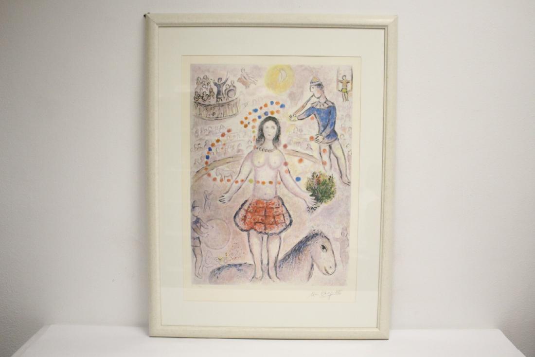 Pencil signed litho, Marc Chagall, ed. 101/500 (1 of 9)