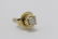 Pair 14K Y/G diamond stud earrings - 10
