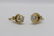Pair 14K Y/G diamond stud earrings - 2