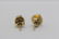 Pair 14K Y/G diamond stud earrings - 4