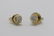 Pair 14K Y/G diamond stud earrings - 6