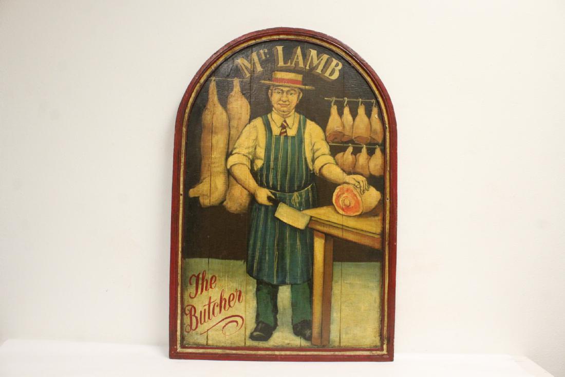 Advertisement panel "Mr. Lamb": Advertisement panel "Mr. Lamb", 35.75"x24"
