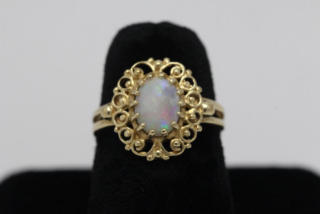 Victorian 14K Y/G opal ring (1 of 11)