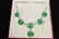 18K W/G jadeite diamond necklace w/ GIA report