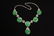 18K W/G jadeite diamond necklace w/ GIA report - 2