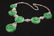 18K W/G jadeite diamond necklace w/ GIA report - 8