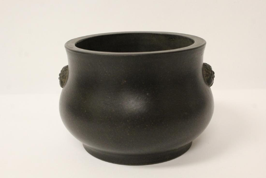 Yixing censer: Yixing censer, 3.65"Hx5.5"dia