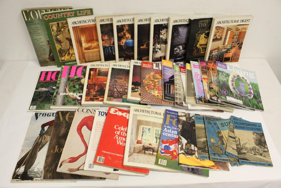 Lot of misc. magazines; including early Vogue (1 of 10)