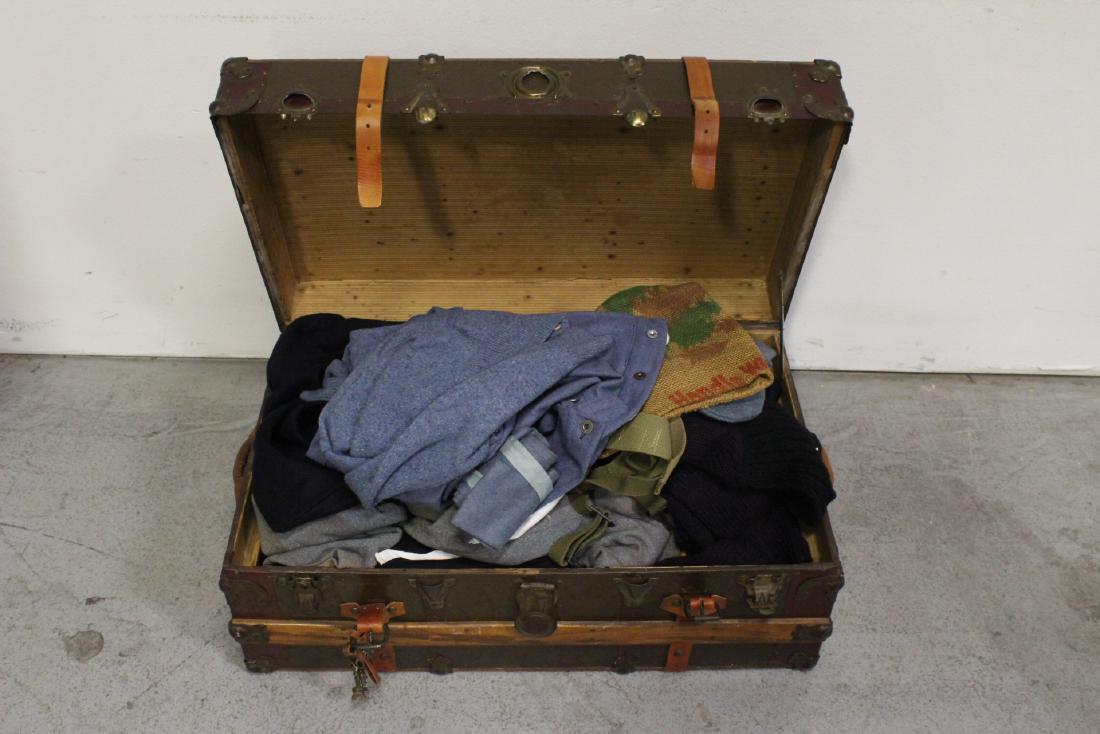 WWII(?) military trunk with content (1 of 10)