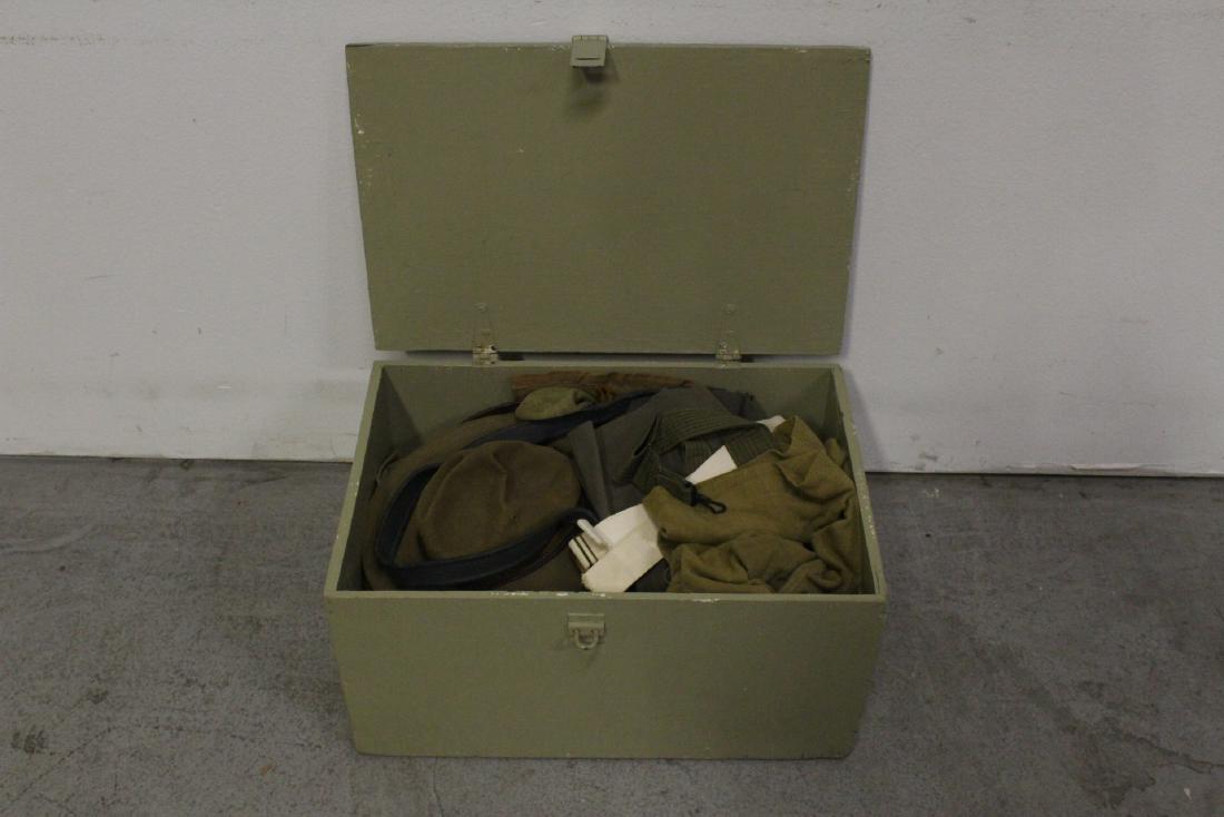 WWI/WWII military trunk with content (1 of 11)