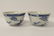 Pair Chinese antique blue and white porcelain bowls - 4