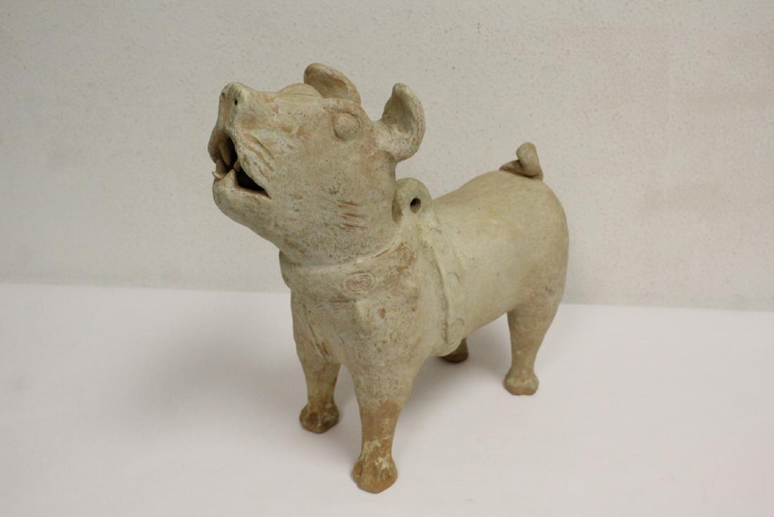 Chinese Han style pottery dog (1 of 10)