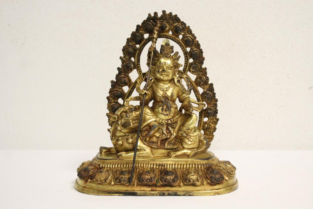 vintage Tibetan gilt bronze sculpture (1 of 10)