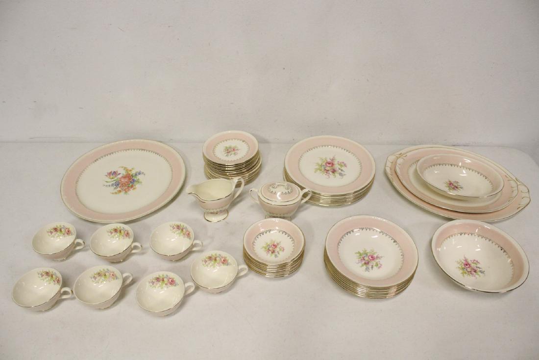 Homer Laughlin serving for 8 dinner china set (1 of 10)