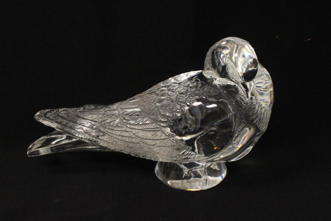 Rare large Lalique crystal pheasant (1 of 11)
