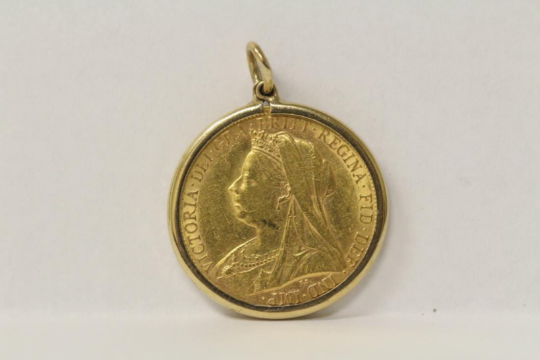 British 1899 gold coin (1 of 9)