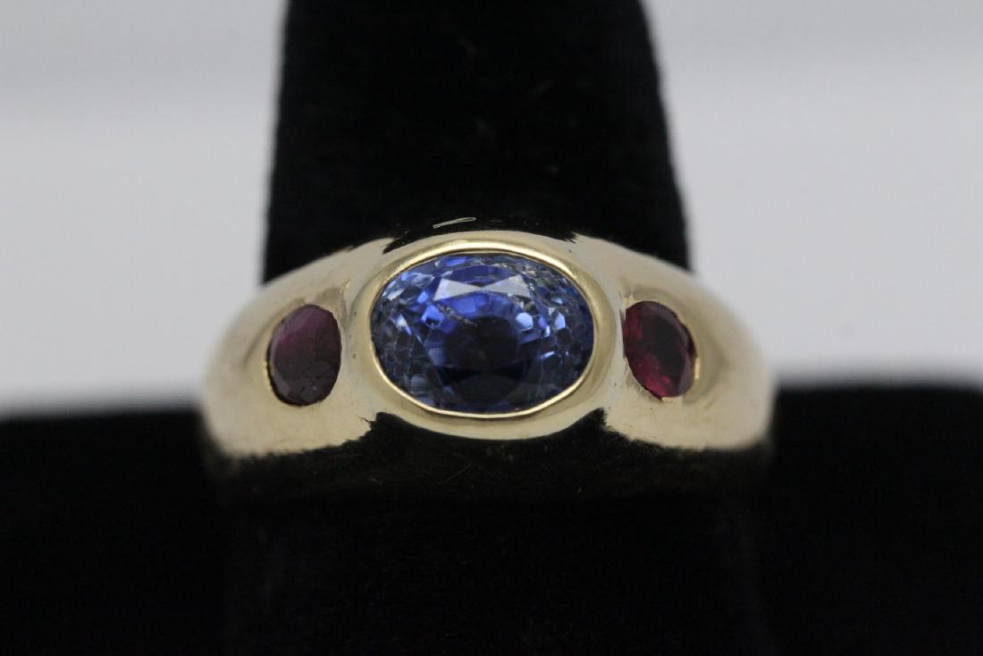 14K Sri Lanka sapphire ruby ring, w/ GIA certificate (1 of 12)