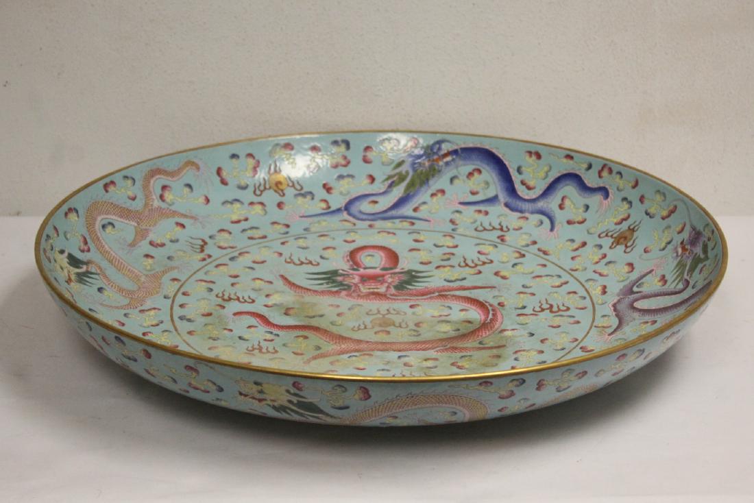 A massive Chinese famille rose platter (1 of 19)