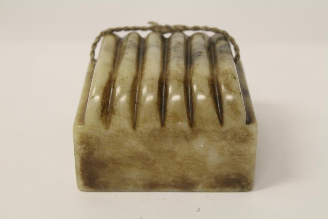 A large Chinese shoushan stone seal (1 of 10)