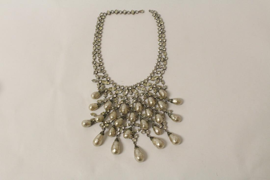 Large fancy costume jewelry necklace (1 of 9)