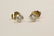 Pair 14K Y/G diamond stud earrings