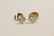 Pair 14K Y/G diamond stud earrings - 2