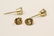Pair 14K Y/G diamond stud earrings - 6