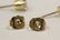Pair 14K Y/G diamond stud earrings - 7
