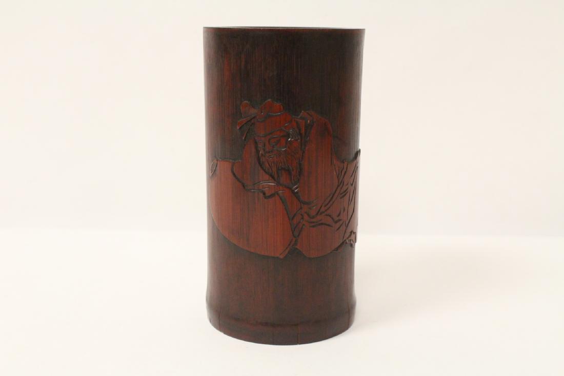 Chinese vintage bamboo brush holder (1 of 10)