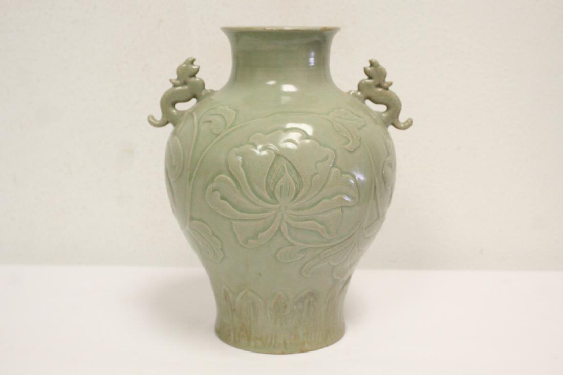 Chinese Song style handled vase (1 of 10)