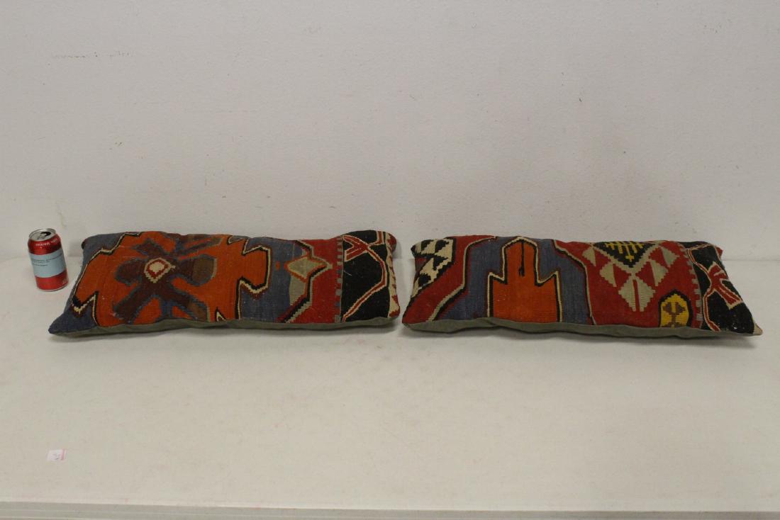 2 pillows with antique Navajo rug as cover (1 of 9)