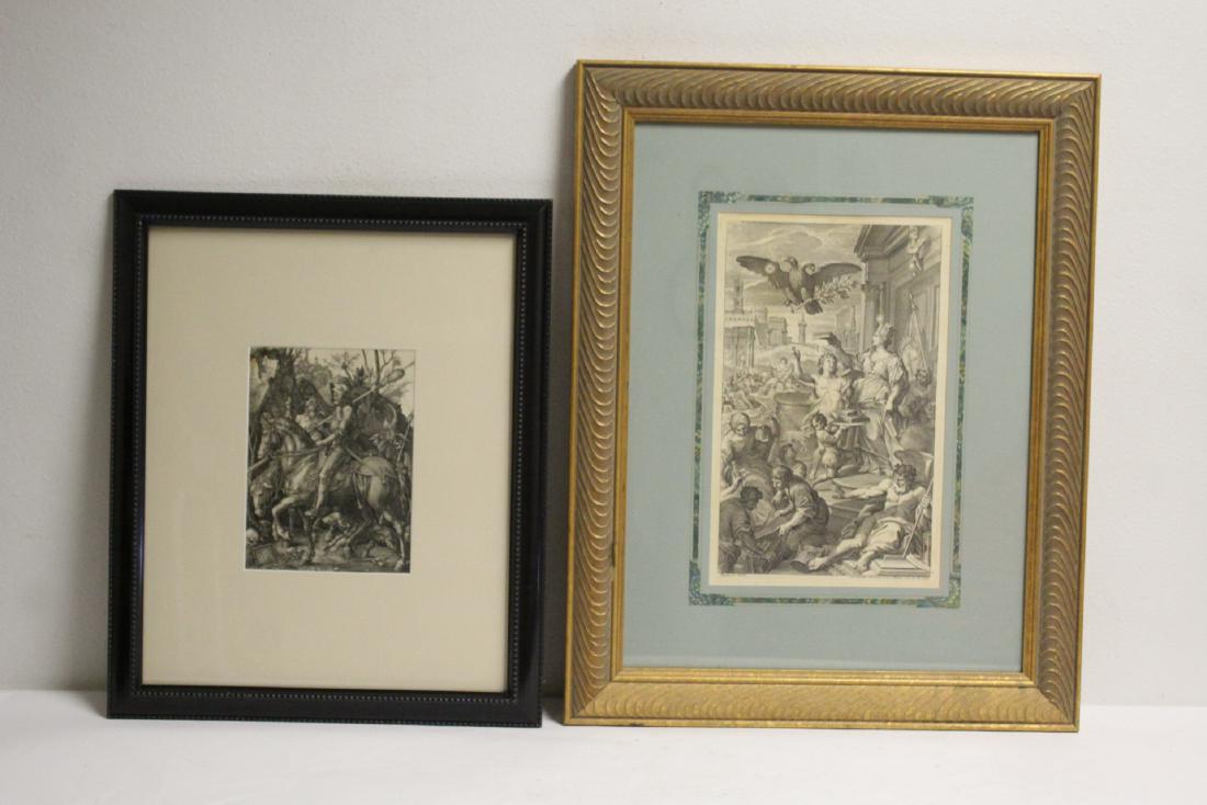 2 vintage framed etchings (1 of 12)