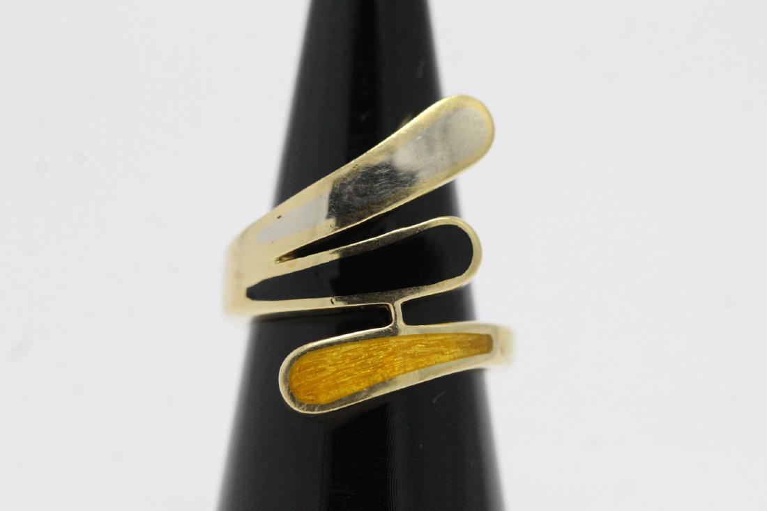 French design 18K enamel ring (1 of 11)