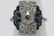 platinum art deco diamond ring - 2