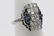 platinum art deco diamond ring - 4