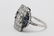 platinum art deco diamond ring - 7