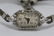 lady's art deco platinum diamond wrist watch - 3