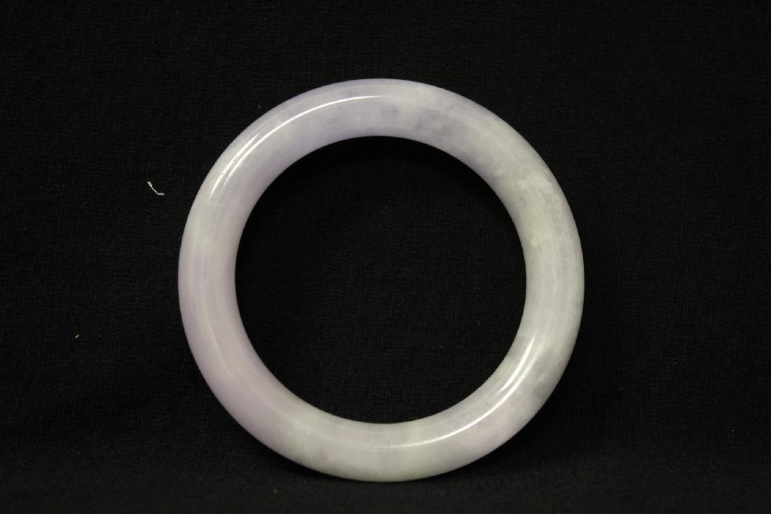 Fine Chinese natural lavender jadeite bangle (1 of 10)