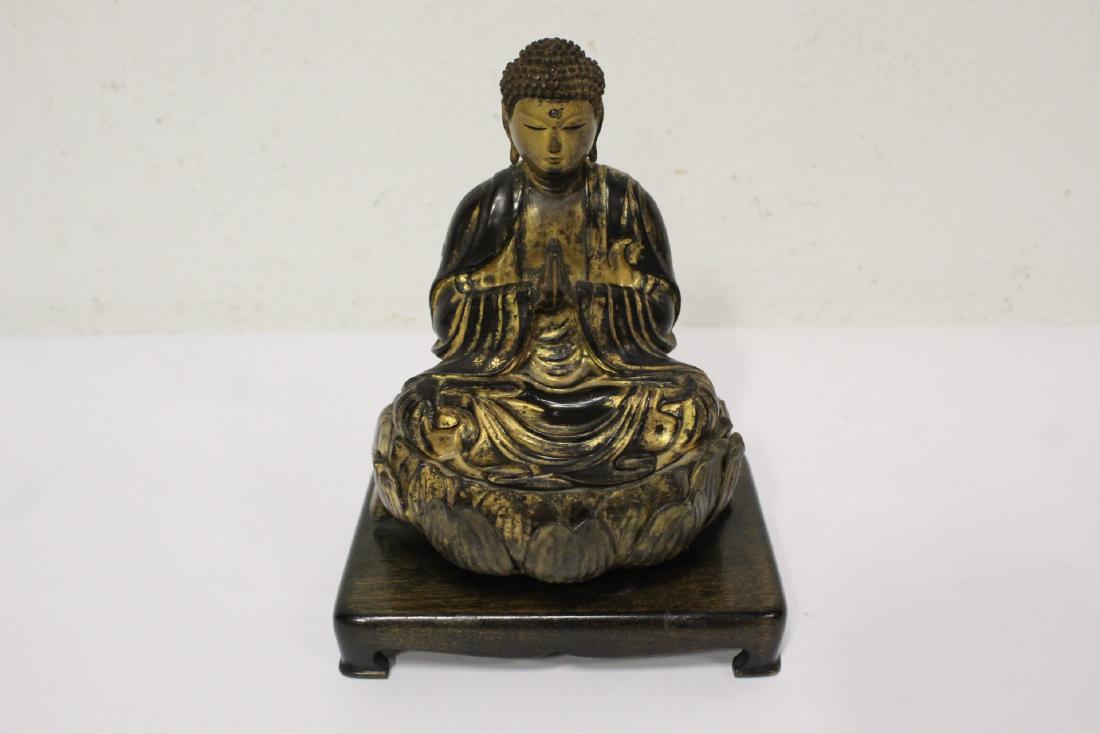 Japanese antique gilt wood Buddha (1 of 11)