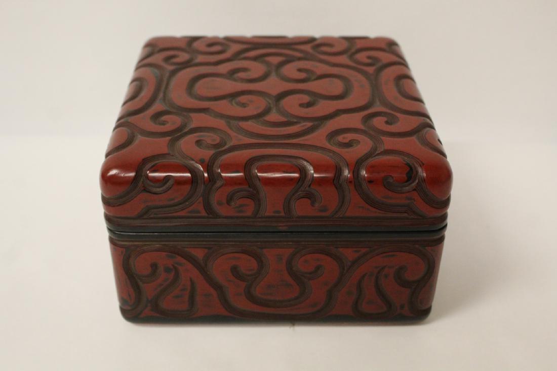 Chinese synthetic cinnabar like box (1 of 10)