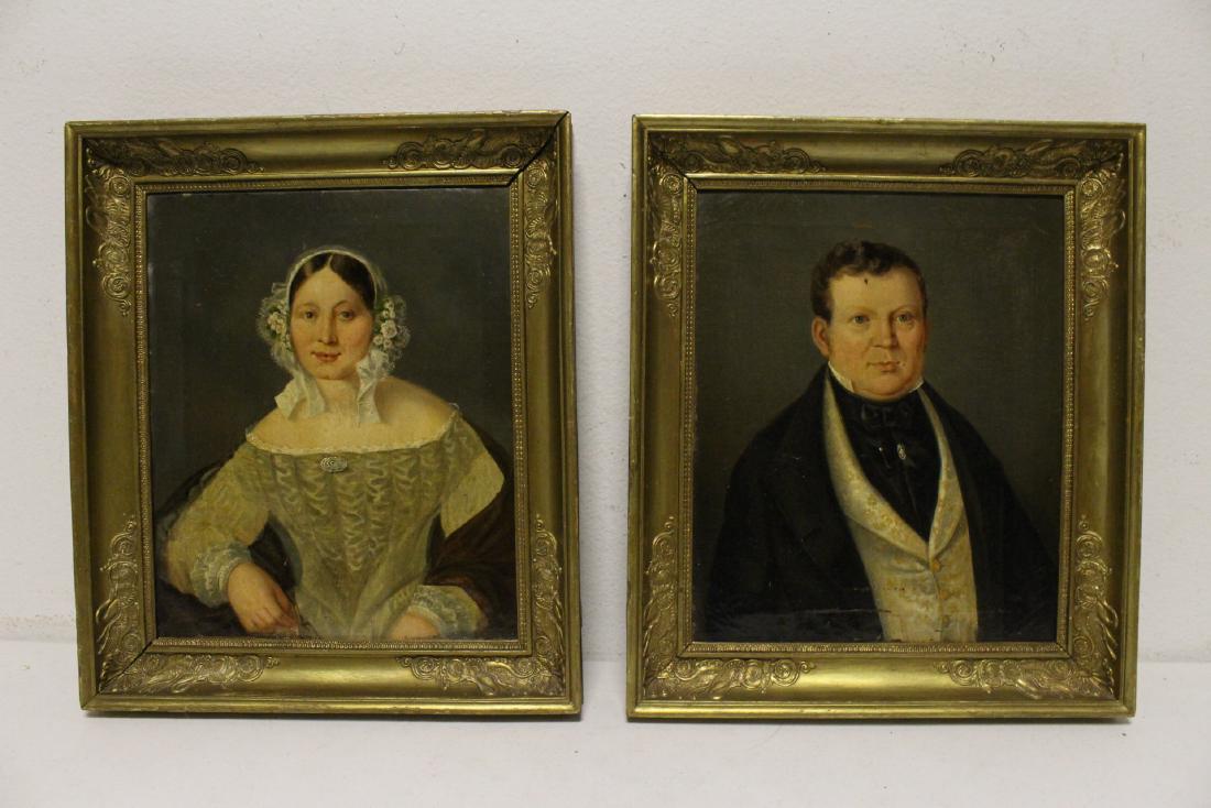 Pair 19th century o/c painting (1 of 10)