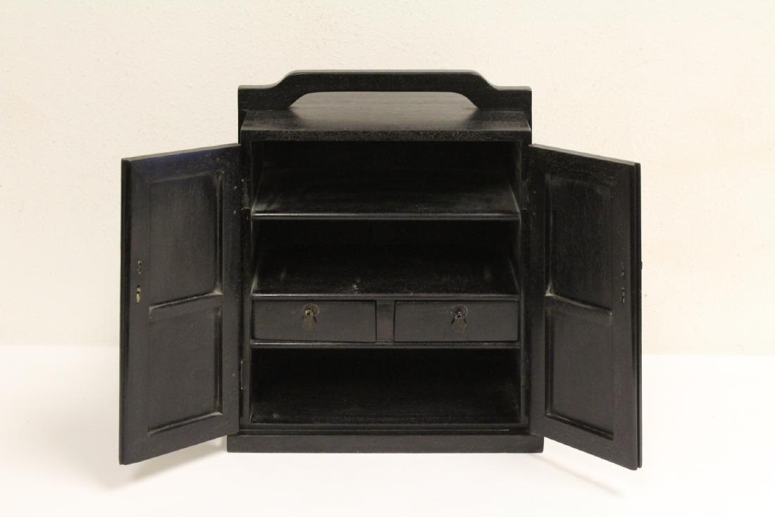 A fine zitan wood miniature cabinet (1 of 10)